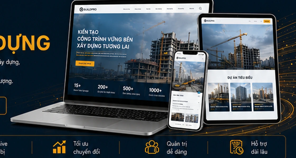 Thiết kế website công ty xây dựng