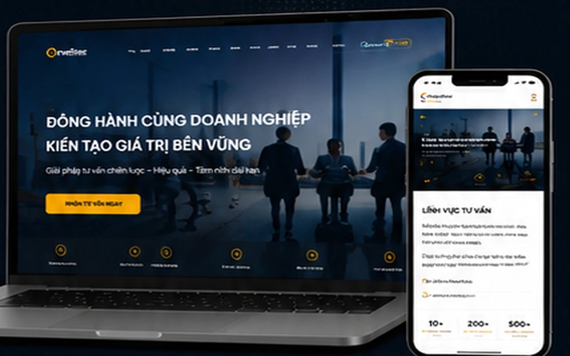 Thiết kế website công ty tư vấn
