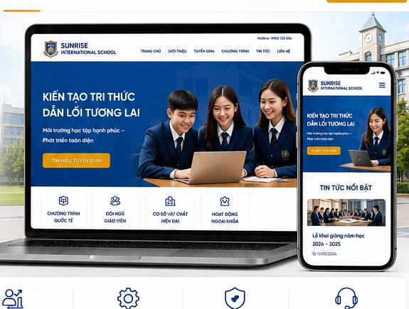 Thiết kế website trường học