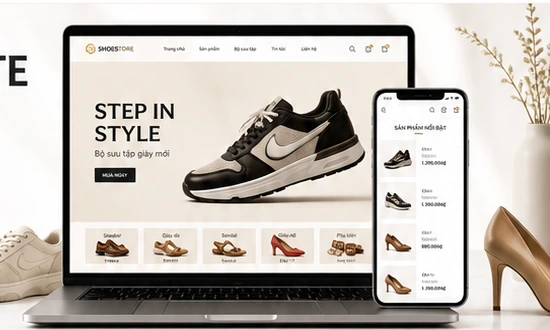 Thiết kế website bán giày dép