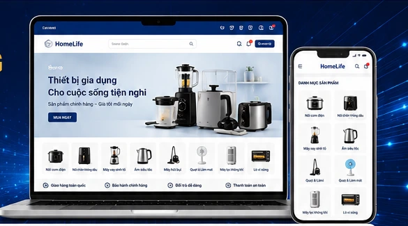 Thiết kế website bán đồ gia dụng