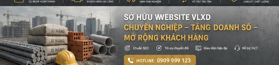 Sở hữu website vật liệu xây dựng chuyên nghiệp