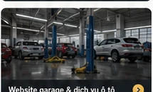 Website garage & dịch vụ ô tô
